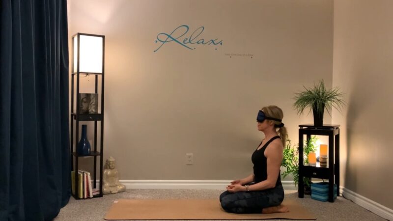 Blindfolded Yoga